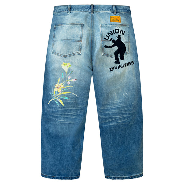 UNION/DIVINITIES Distressed Selvedge Jean