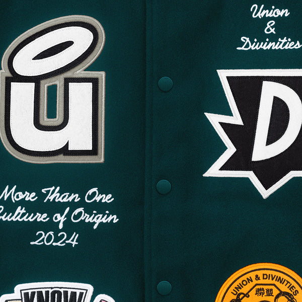 UNION/DIVINITIES Varsity Jacket